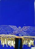 Solid Georgette Dupatta w/ Beaded Trim Gold CZ Border #8456
